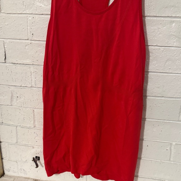 Women’s Red Racerback Performance Tank Top - Picture 4 of 4